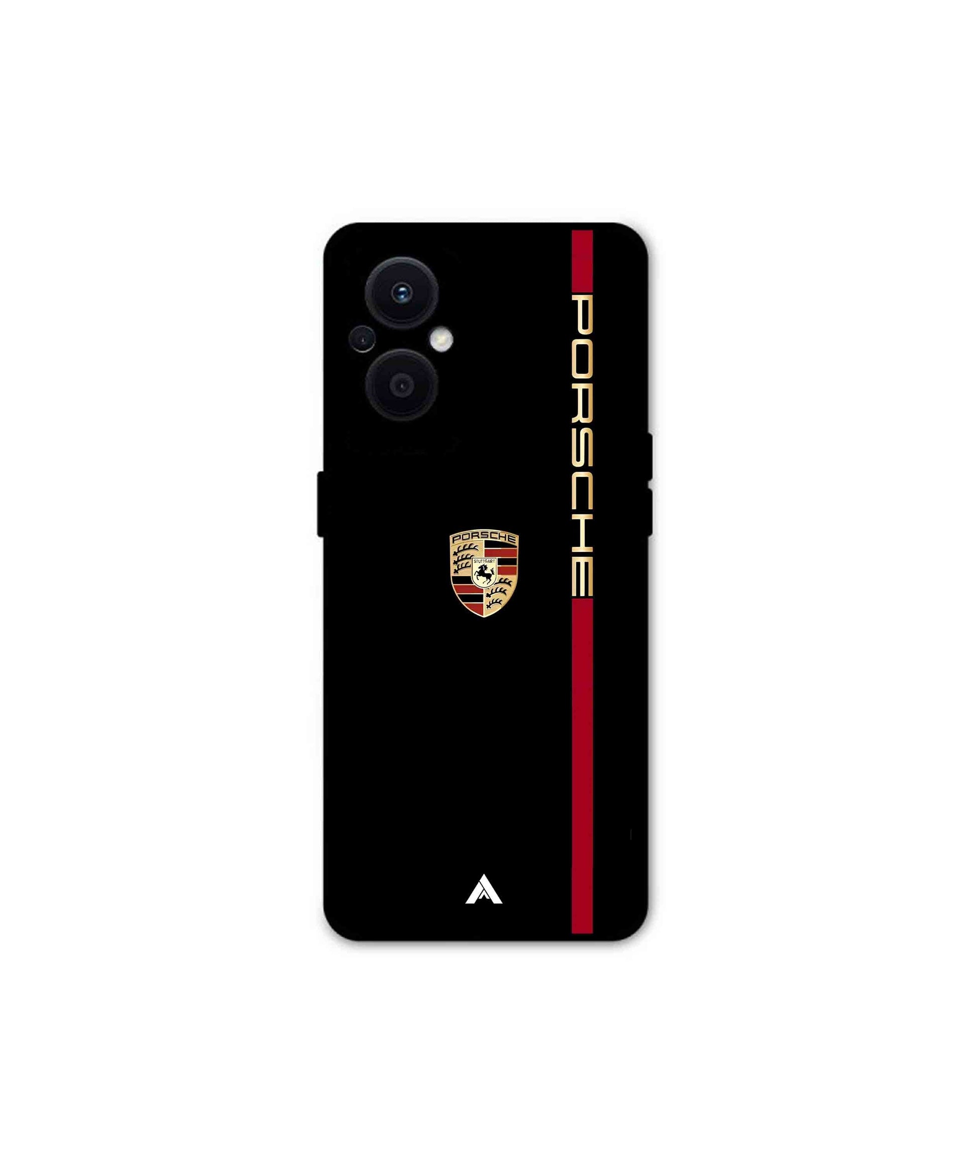 Porsche 01 Metal Back Cover Phone Case for Oppo F21 Pro 5G