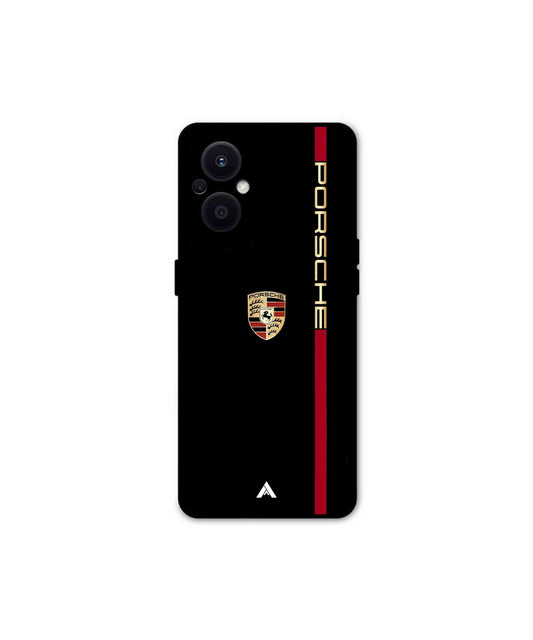 Porsche 01 Metal Back Cover Phone Case for Oppo F21 Pro 5G