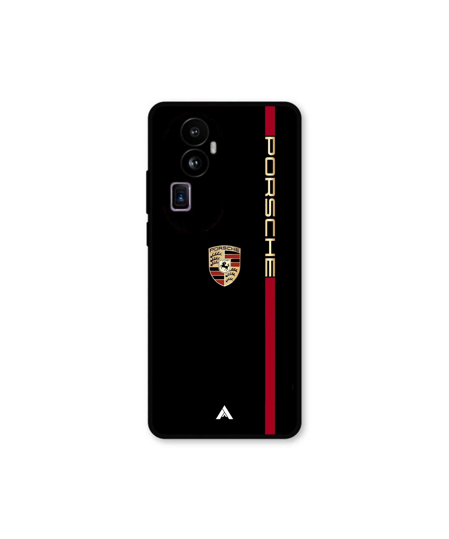 Porsche 01 Metal Back Cover Phone Case for Oppo Reno 10 Pro Plus