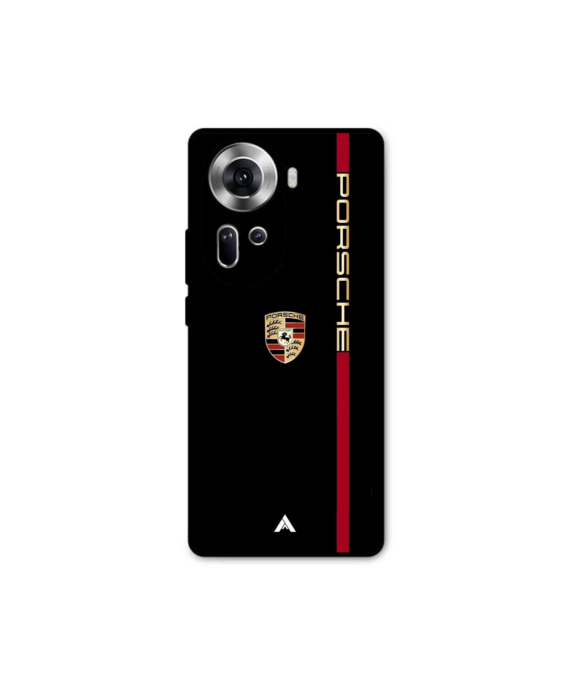 Porsche 01 Metal Back Cover Phone Case for Oppo Reno 11