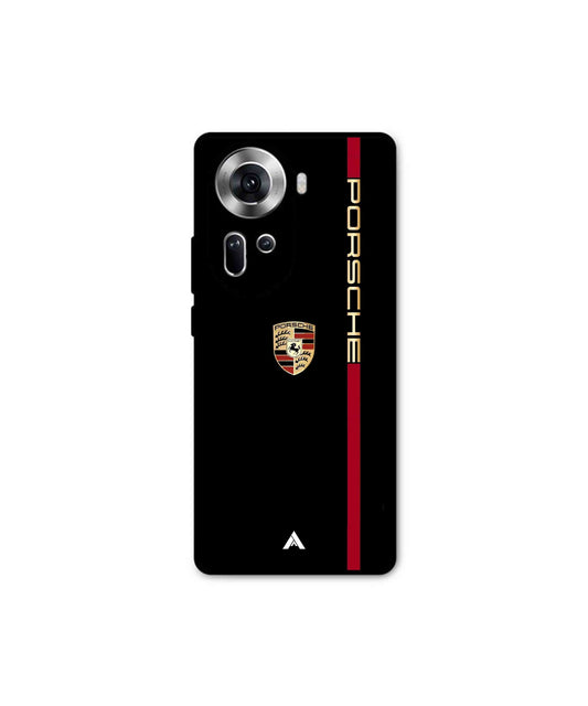 Porsche 01 Metal Back Cover Phone Case for Oppo Reno 11