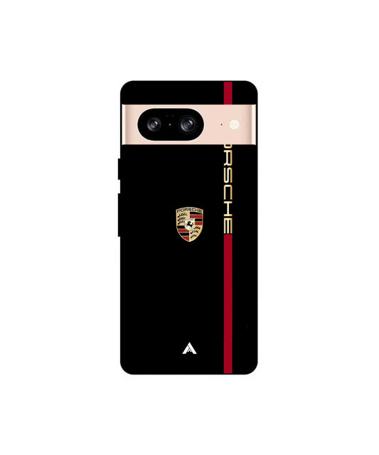 Porsche 01 Metal Back Cover Phone Case for Pixel 8