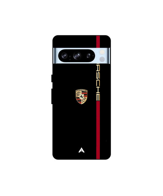 Porsche 01 Metal Back Cover Phone Case for Pixel 8 Pro