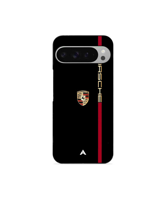 Porsche 01 Metal Back Cover Phone Case for Pixel 9 Pro