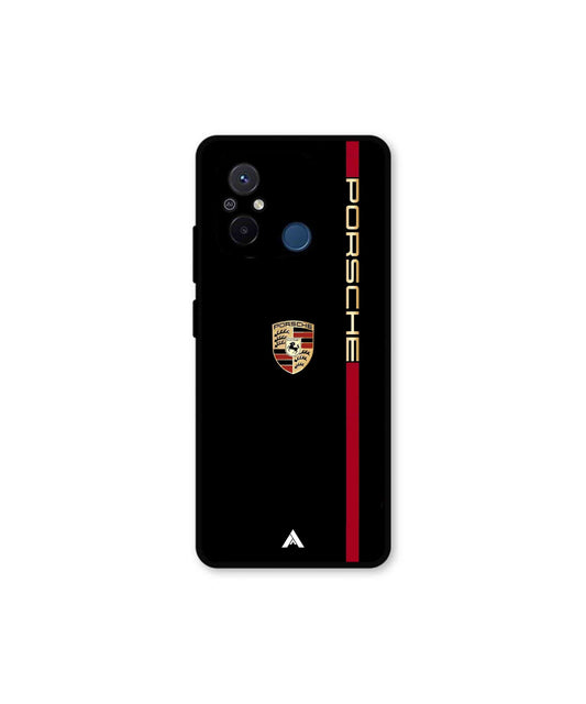 Porsche 01 Metal Back Cover Phone Case for Poco C55