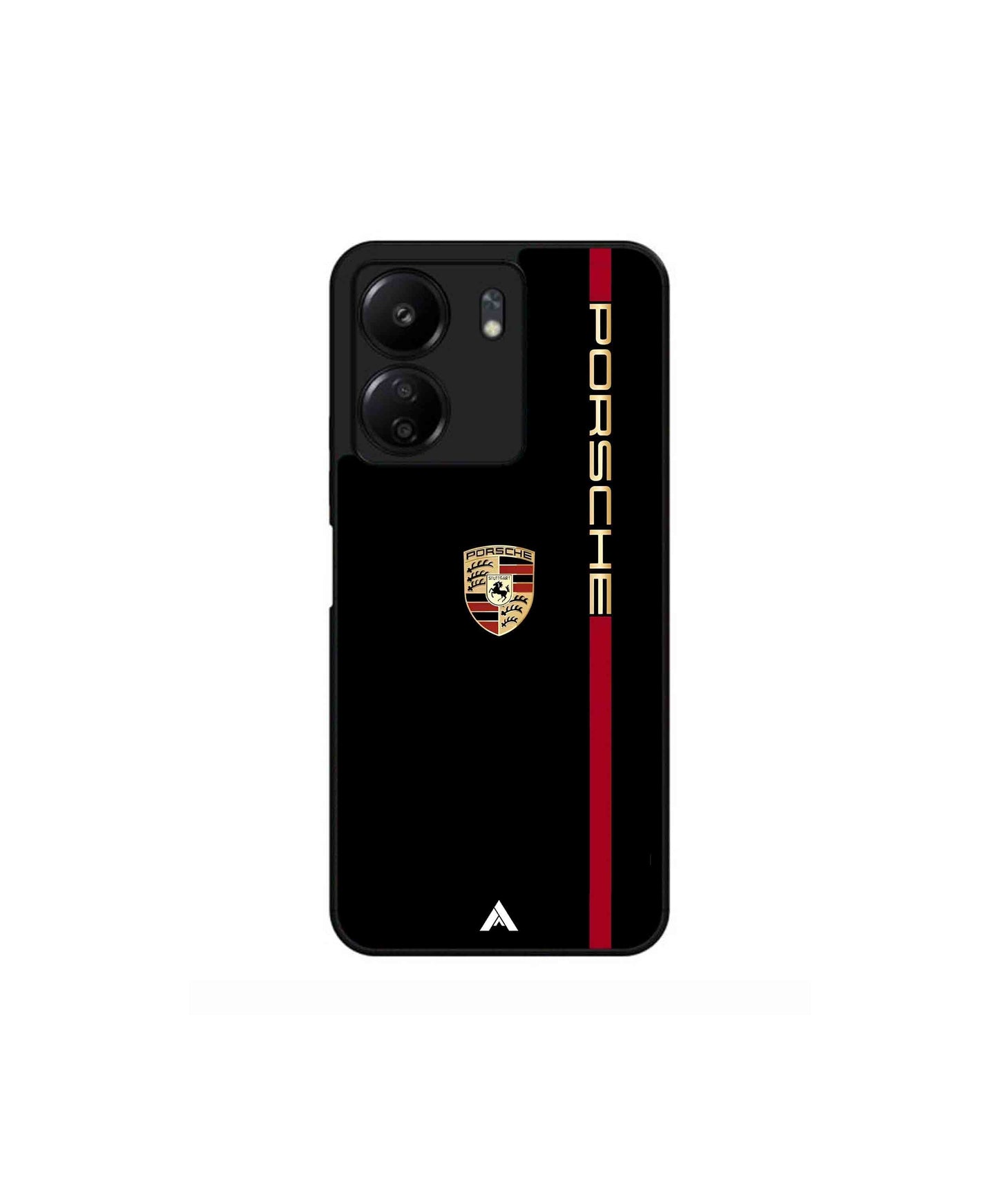 Porsche 01 Metal Back Cover Phone Case for Poco C65