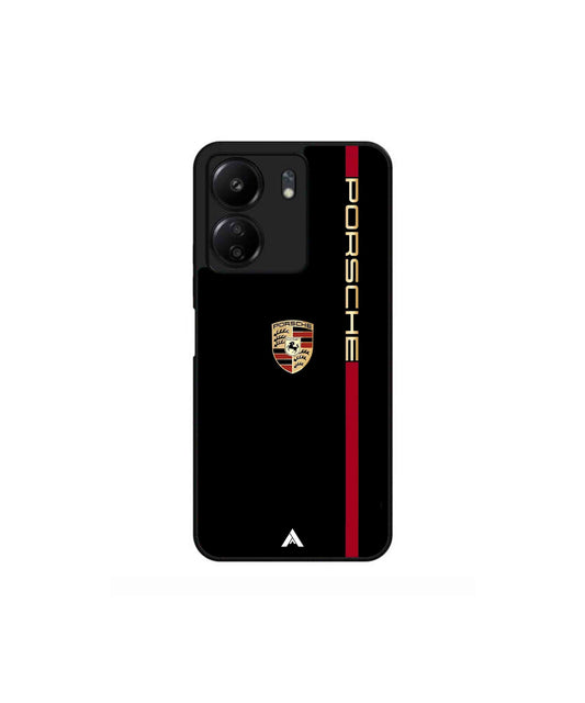 Porsche 01 Metal Back Cover Phone Case for Poco C65