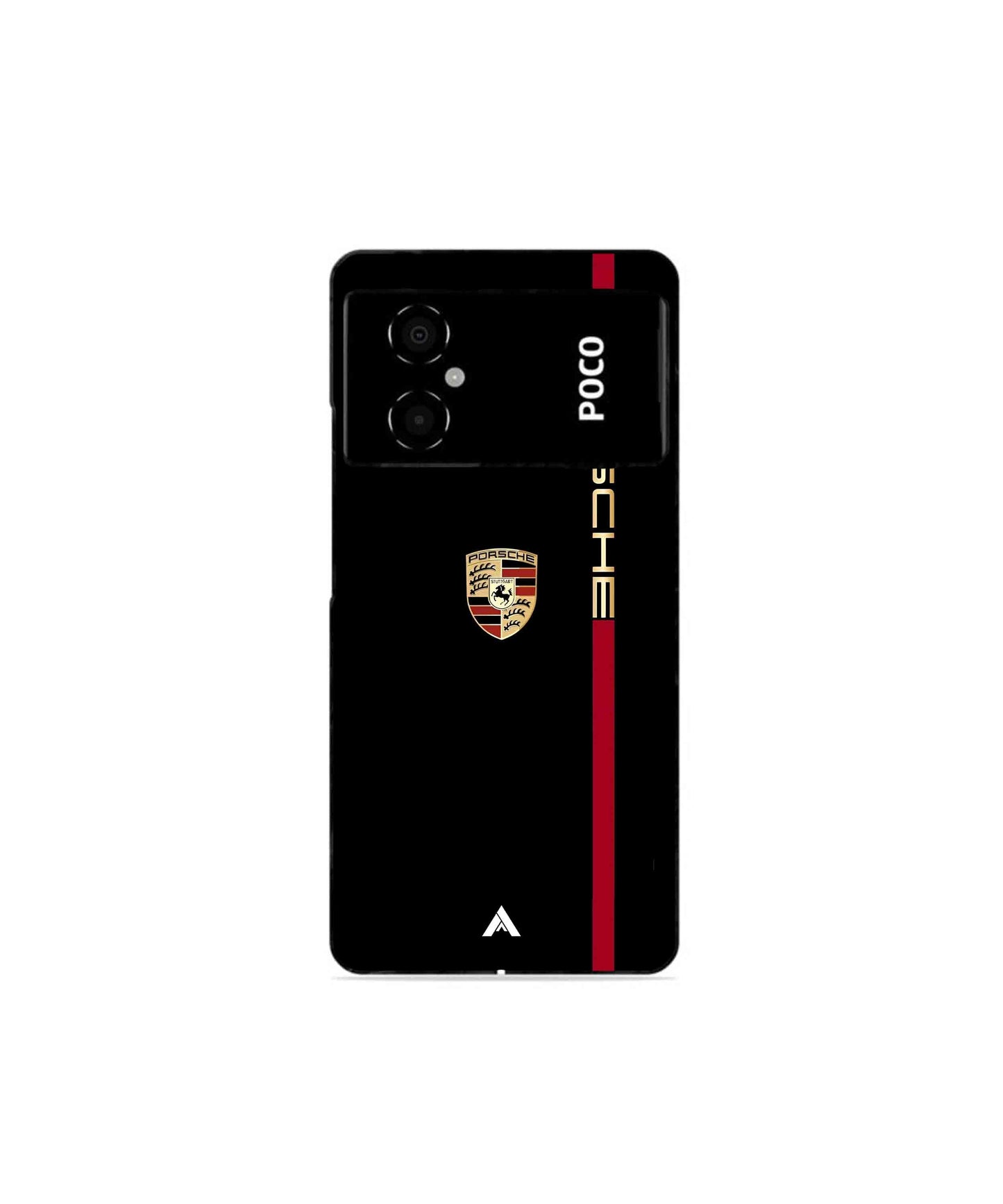 Porsche 01 Metal Back Cover Phone Case for Poco M4 5G