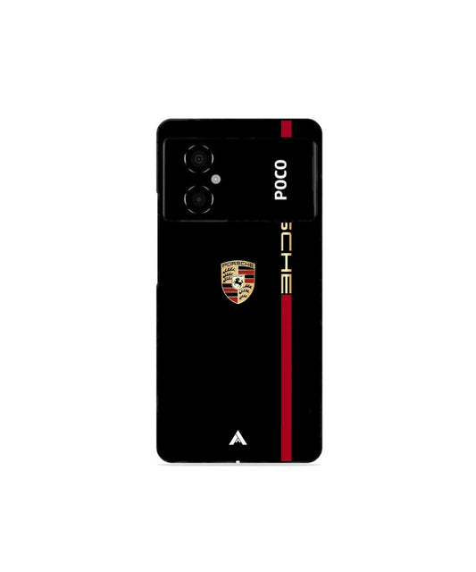 Porsche 01 Metal Back Cover Phone Case for Poco M4 5G