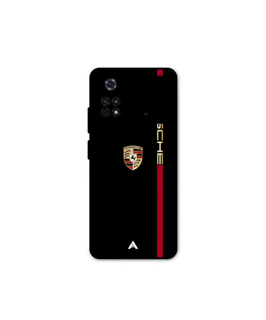 Porsche 01 Metal Back Cover Phone Case for Poco M4 Pro 4G