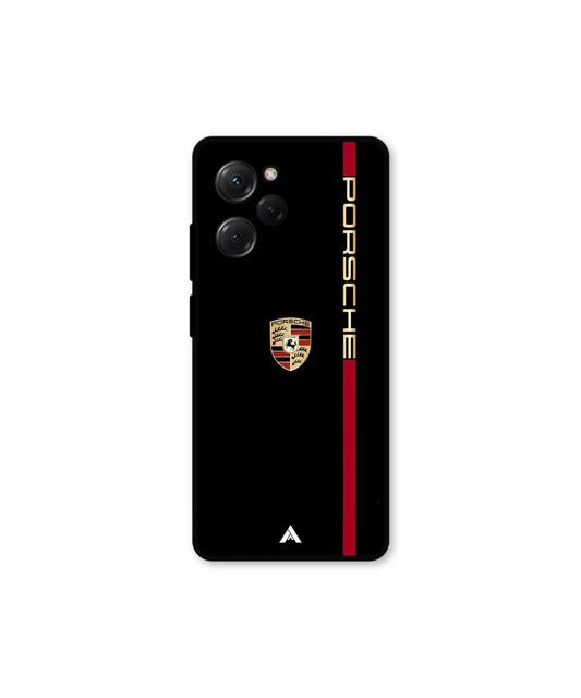 Porsche 01 Metal Back Cover Phone Case for Poco X5 Pro