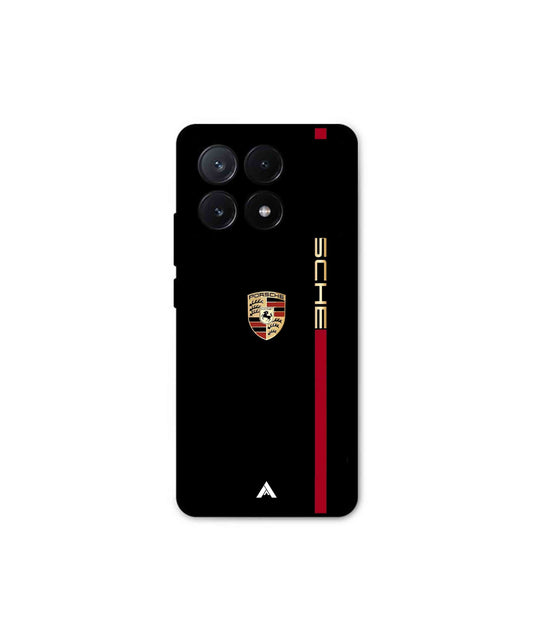 Porsche 01 Metal Back Cover Phone Case for Poco X6 Pro