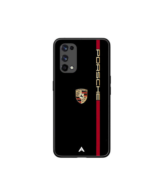 Porsche 01 Metal Back Cover Phone Case for Realme X7 Pro