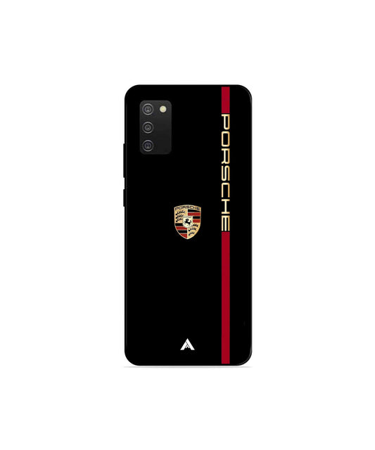 Porsche 01 Metal Back Cover Phone Case for Samsung Galaxy A03s