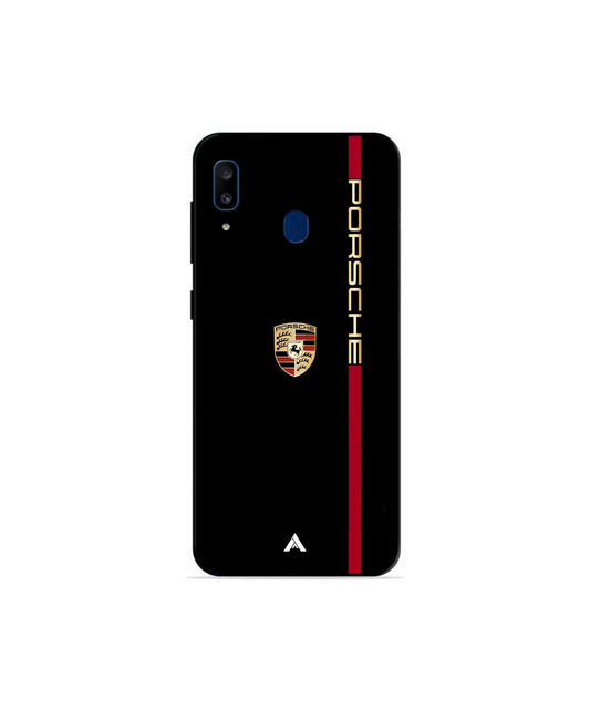 Porsche 01 Metal Back Cover Phone Case for Samsung Galaxy A20
