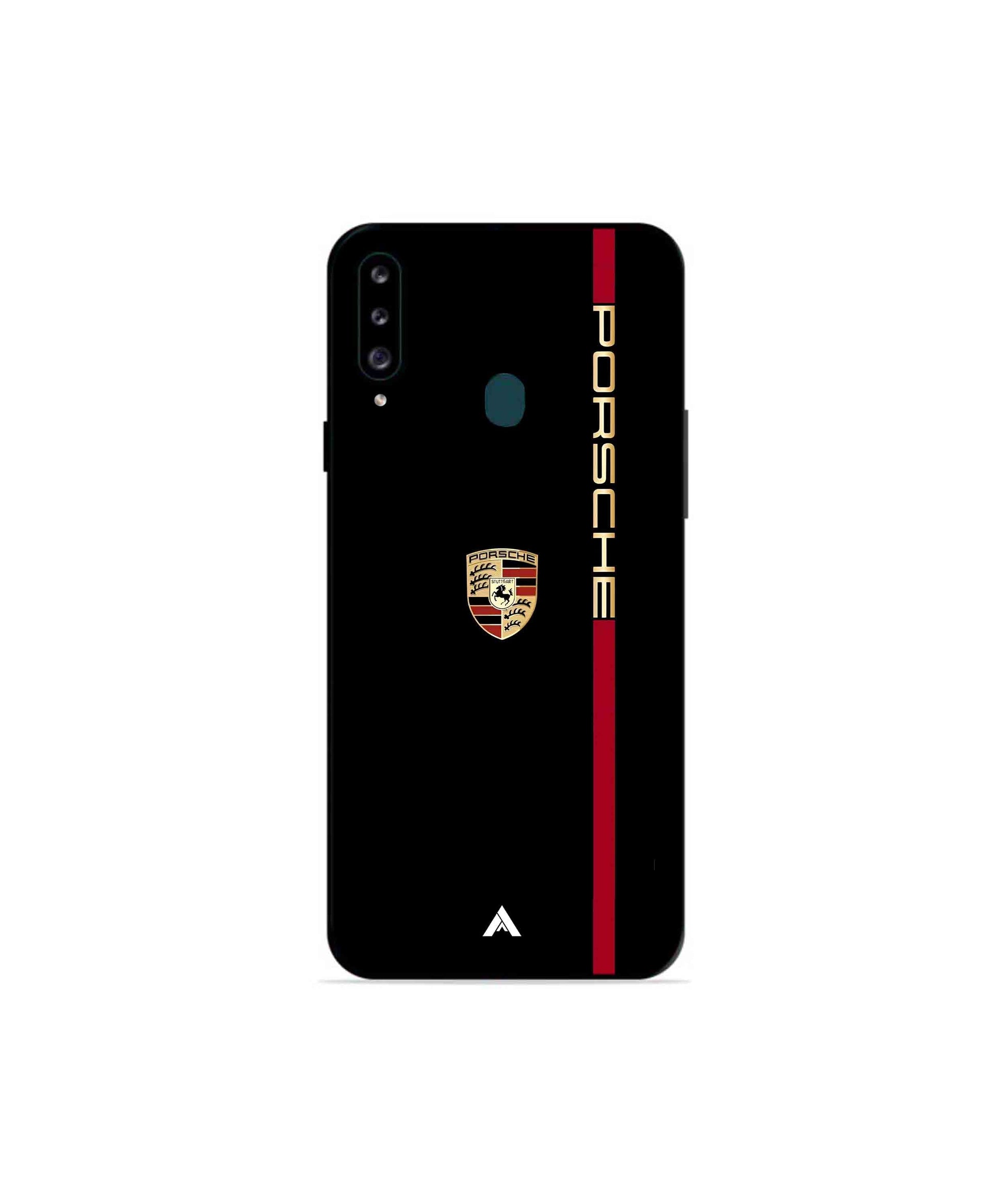 Porsche 01 Metal Back Cover Phone Case for Samsung Galaxy A20s