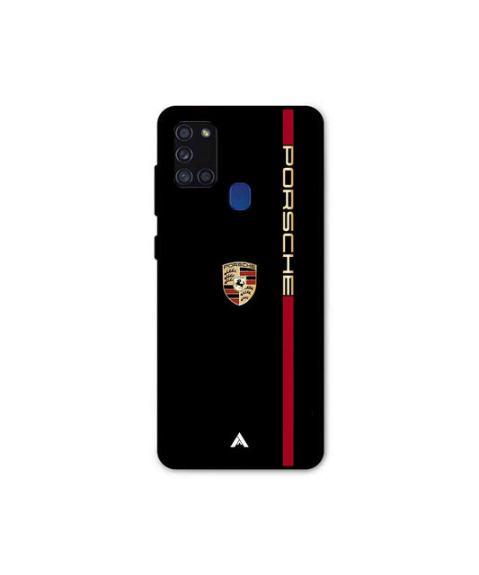 Porsche 01 Metal Back Cover Phone Case for Samsung Galaxy A21s