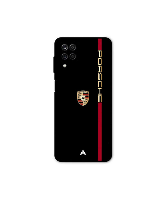 Porsche 01 Metal Back Cover Phone Case for Samsung Galaxy A22 4G