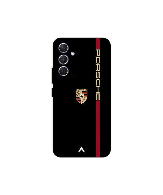 Porsche 01 Metal Back Cover Phone Case for Samsung Galaxy A55