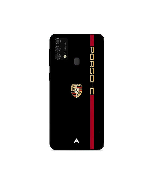 Porsche 01 Metal Back Cover Phone Case for Samsung Galaxy F41