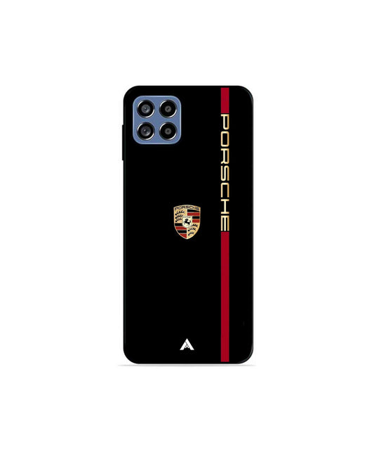 Porsche 01 Metal Back Cover Phone Case for Samsung Galaxy F42