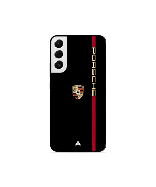 Porsche 01 Metal Back Cover Phone Case for Samsung Galaxy S22