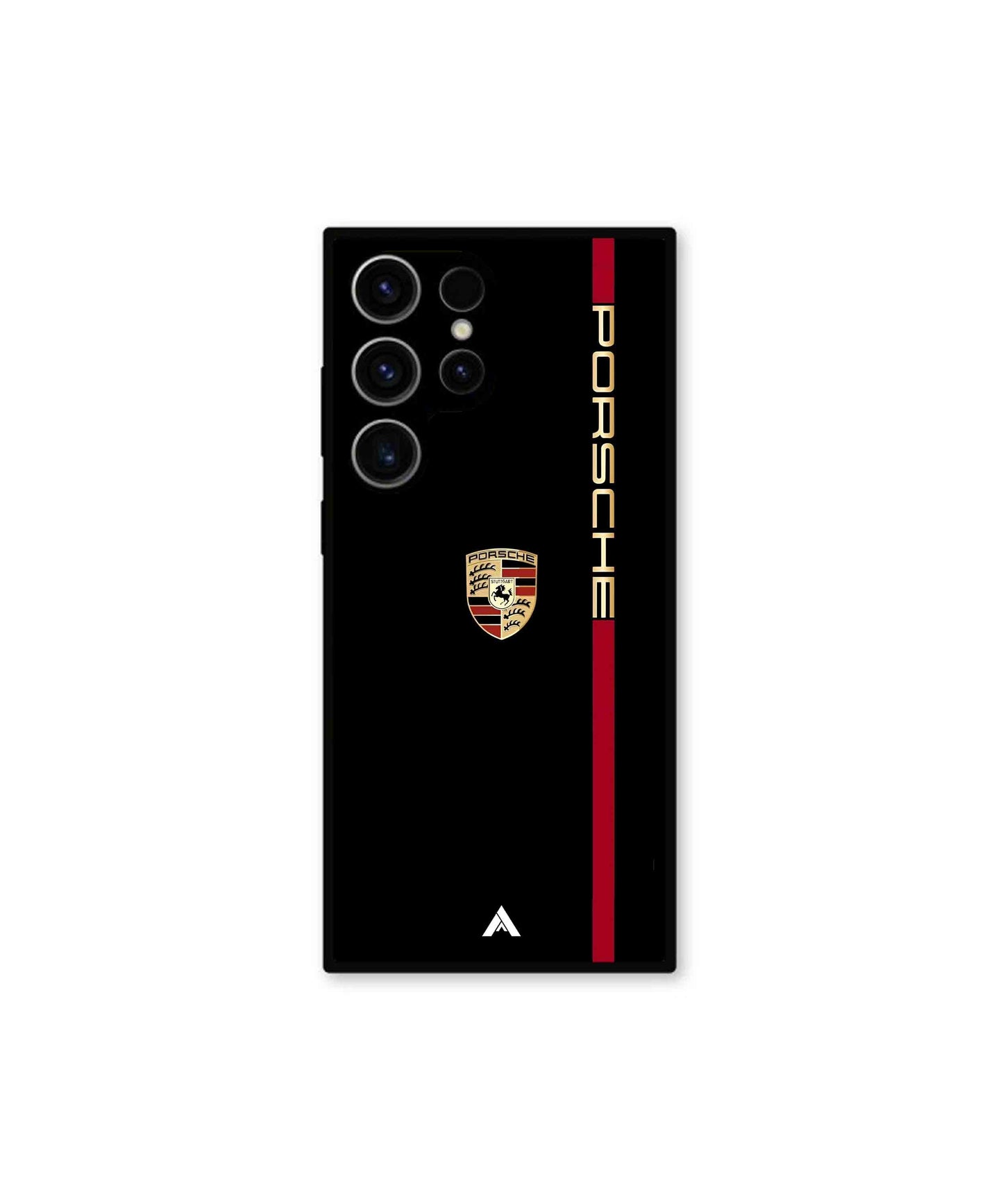 Porsche 01 Metal Back Cover Phone Case for Samsung Galaxy S23 Ultra