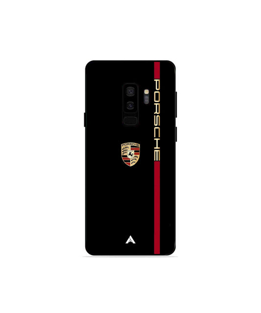 Porsche 01 Metal Back Cover Phone Case for Samsung Galaxy S9 Plus