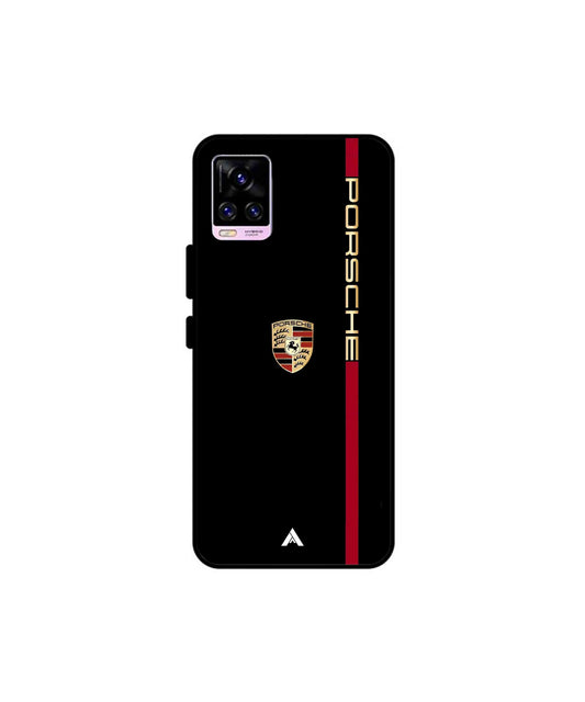 Porsche 01 Metal Back Cover Phone Case for Vivo v20 Pro