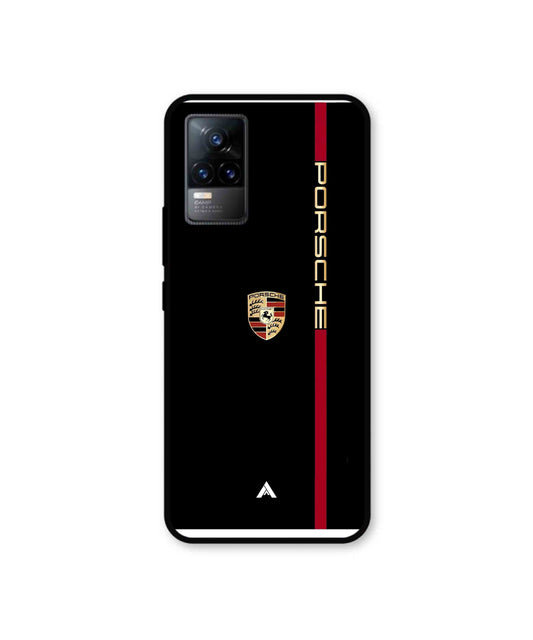 Porsche 01 Metal Back Cover Phone Case for Vivo v21e 4G