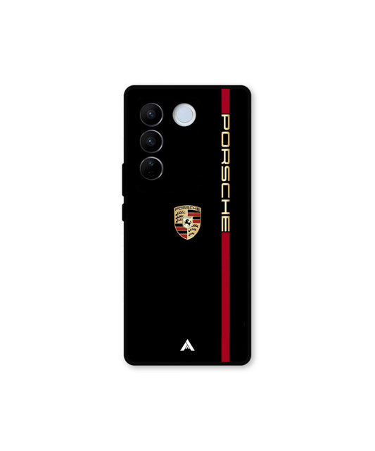 Porsche 01 Metal Back Cover Phone Case for Vivo v27 Pro