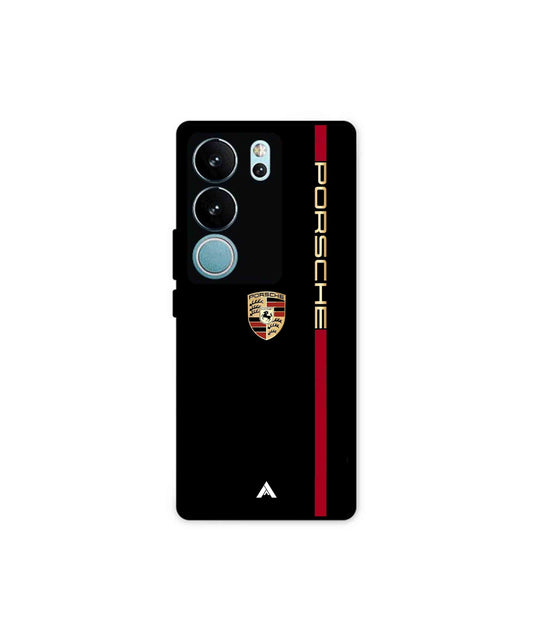 Porsche 01 Metal Back Cover Phone Case for Vivo v29 Pro