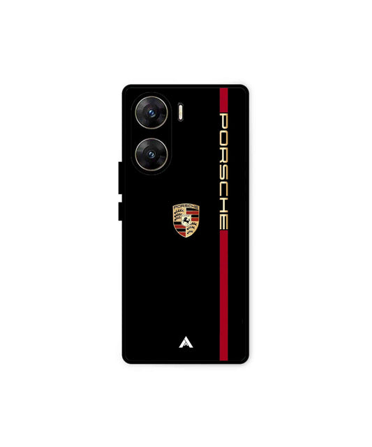 Porsche 01 Metal Back Cover Phone Case for Vivo v29e