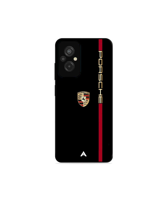 Porsche 01 Metal Back Cover Phone Case for Xiaomi Redmi 11 Prime 4G