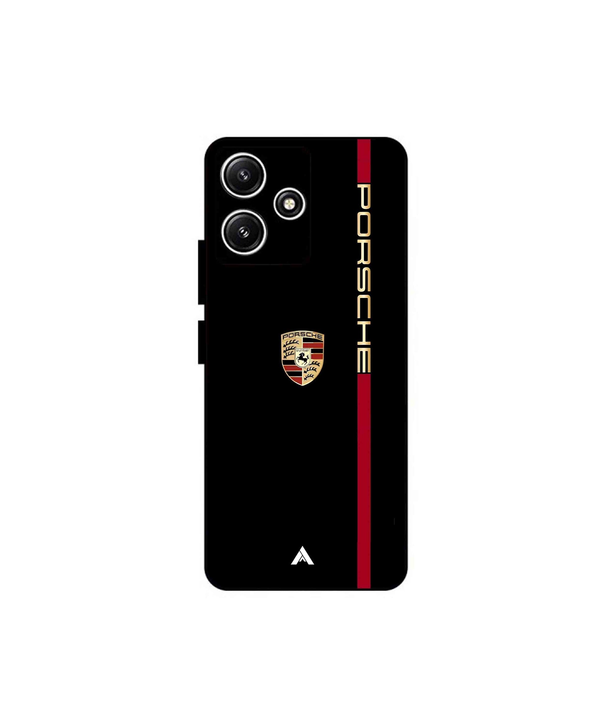 Porsche 01 Metal Back Cover Phone Case for Xiaomi Redmi 12 5G