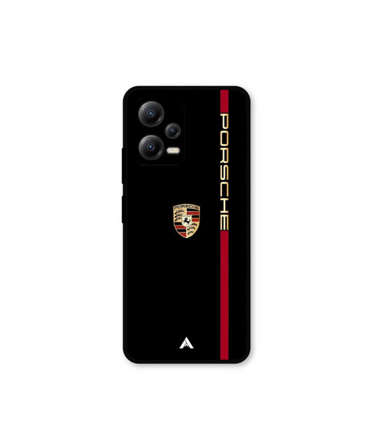 Porsche 01 Metal Back Cover Phone Case for Xiaomi Redmi Note 12 5G