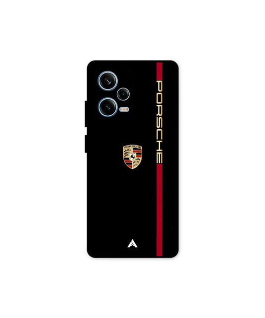 Porsche 01 Metal Back Cover Phone Case for Xiaomi Redmi Note 12 Pro Plus