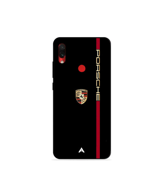 Porsche 01 Metal Back Cover Phone Case for Xiaomi Redmi Note 7 Pro
