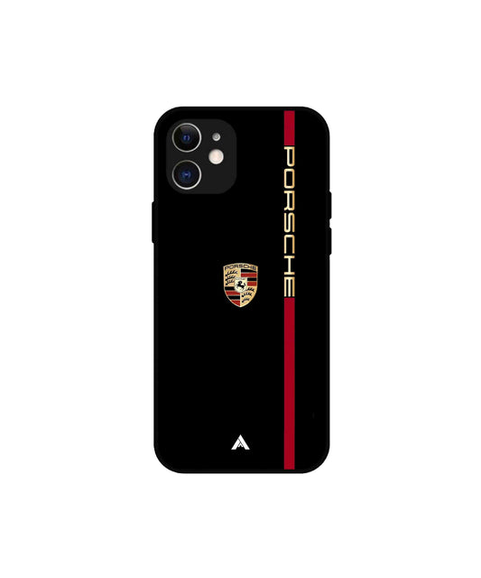 Porsche 01 Metal Back Cover Phone Case for iPhone 12