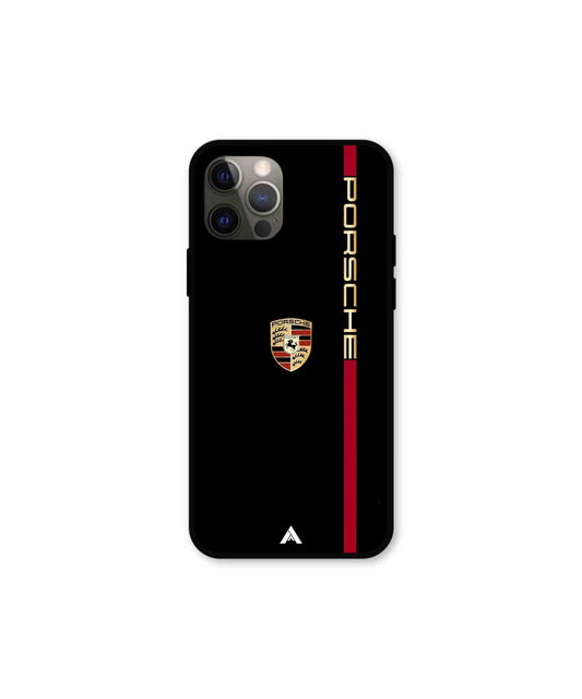 Porsche 01 Metal Back Cover Phone Case for iPhone 12 Pro