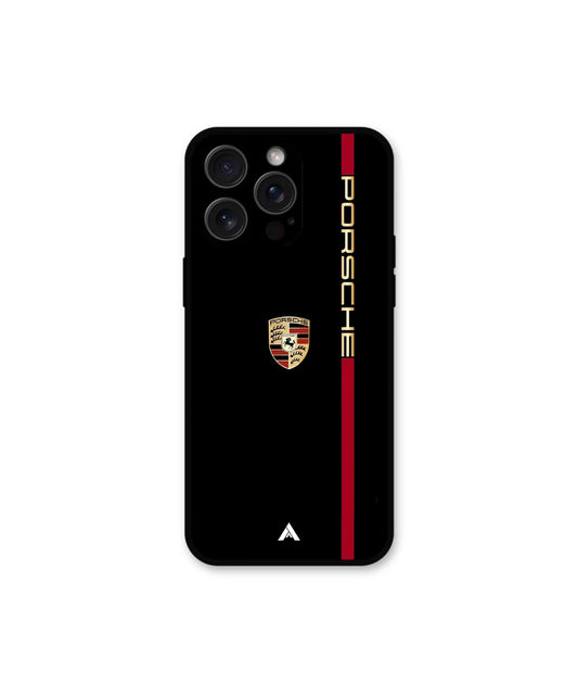 Porsche 01 Metal Back Cover Phone Case for iPhone 13 Pro Max