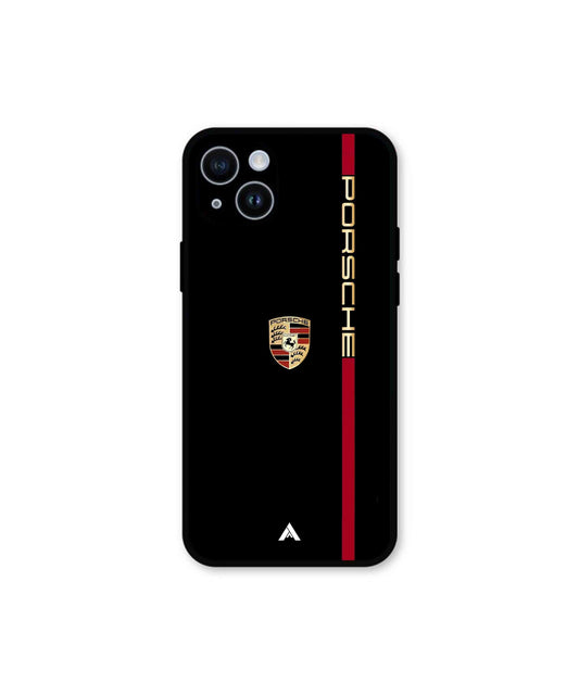 Porsche 01 Metal Back Cover Phone Case for iPhone 14 Plus