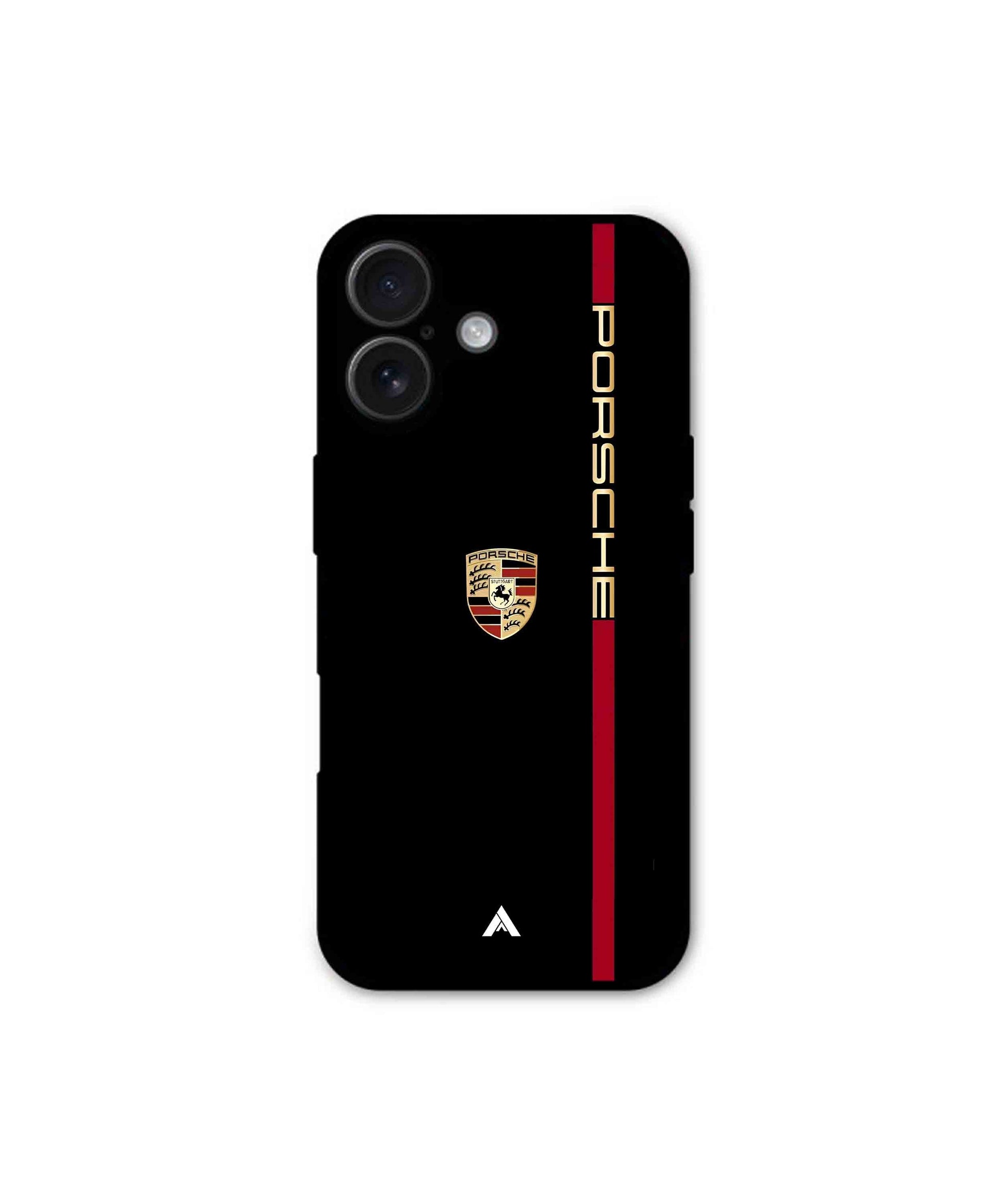 Porsche 01 Metal Back Cover Phone Case for iPhone 16 Plus