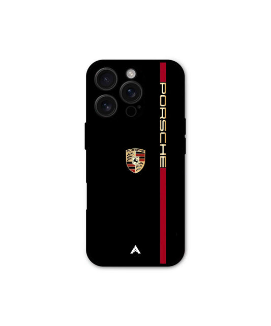 Porsche 01 Metal Back Cover Phone Case for iPhone 16 Pro