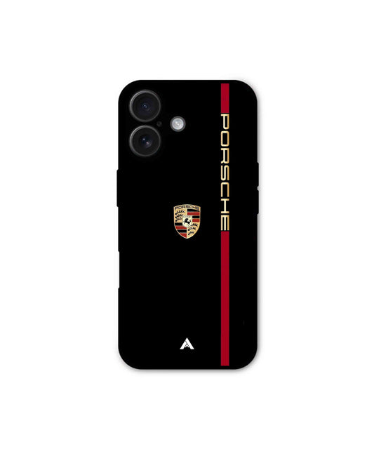 Porsche 01 Metal Back Cover Phone Case for iPhone 16