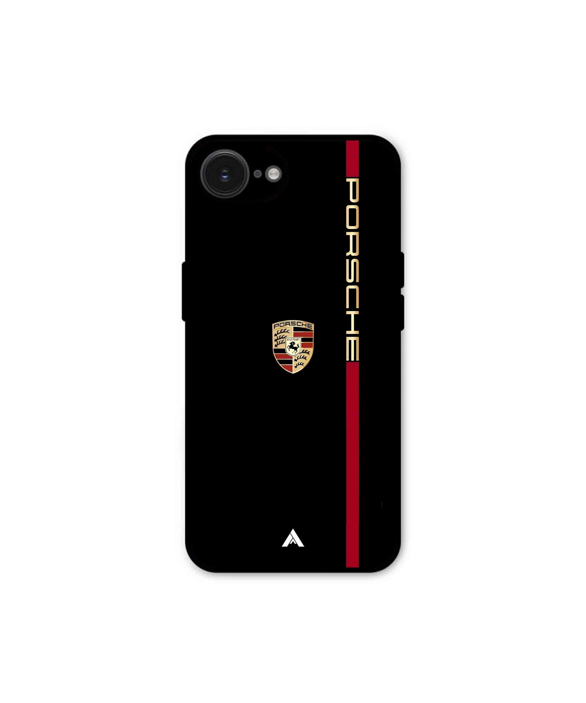 Porsche 01 Metal Back Cover Phone Case for iPhone 16e