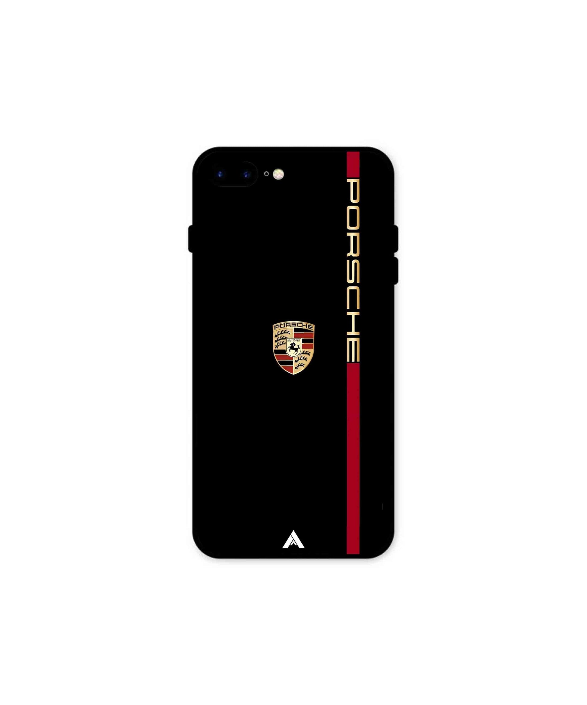 Porsche 01 Metal Back Cover Phone Case for iPhone 8 Plus