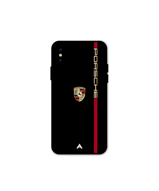 Porsche 01 Metal Back Cover Phone Case for iPhone X