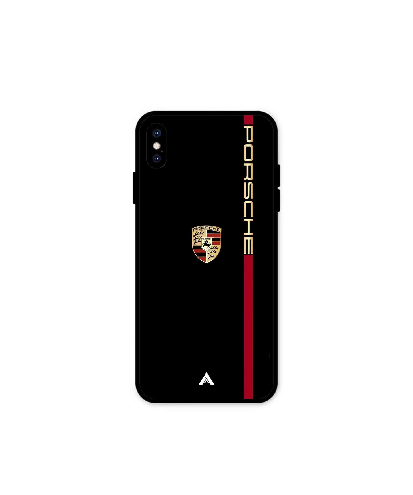 Porsche 01 Metal Back Cover Phone Case for iPhone Xs Max