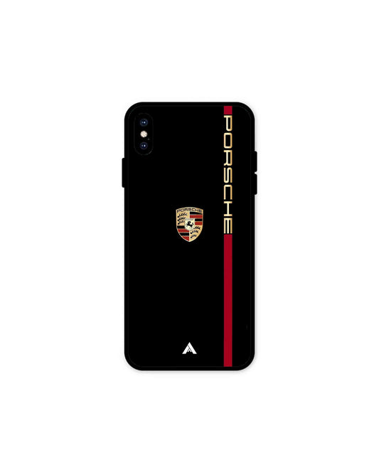 Porsche 01 Metal Back Cover Phone Case for iPhone Xs Max